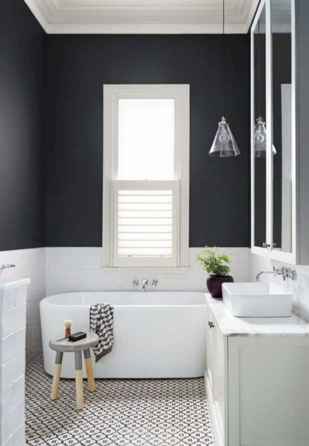 Black and White Bathroom Tiles Black and White Bathroom Tiles