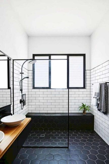 Black and White for Bathroom Tiles Black and White for Bathroom Tiles