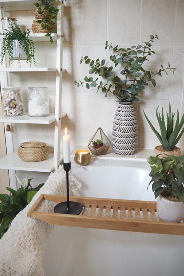 small Bathroom update bath caddy greenery small Bathroom update bath caddy greenery